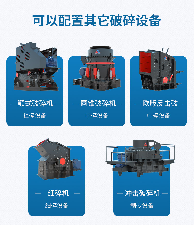中意砂石料設(shè)備型號多樣